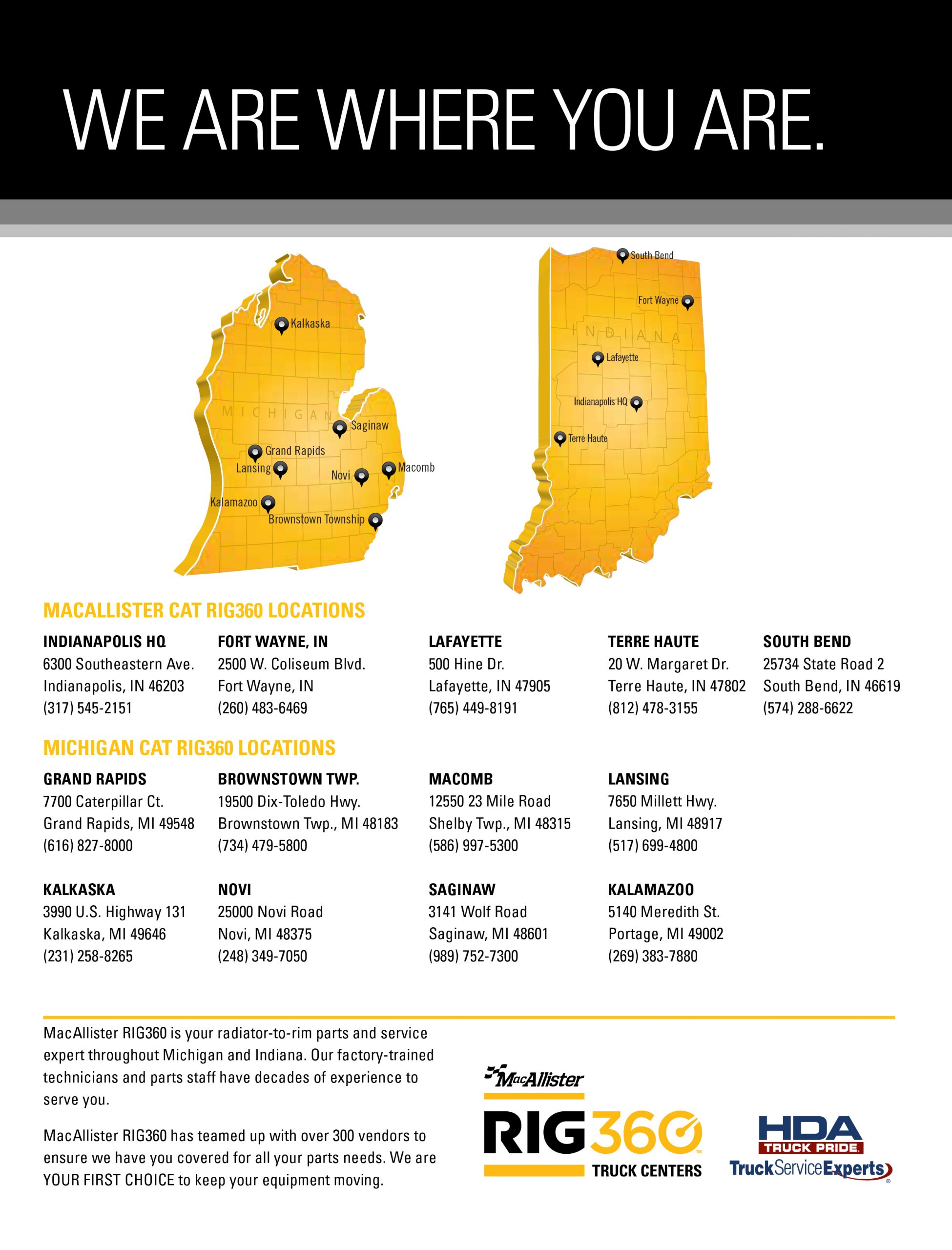Locations MacAllister Hydrovac